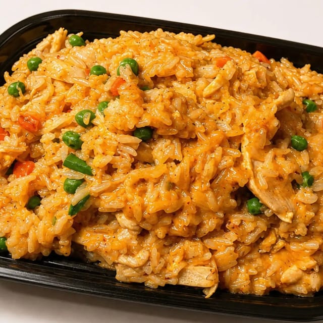Cheesy Fried Rice.